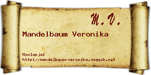 Mandelbaum Veronika névjegykártya